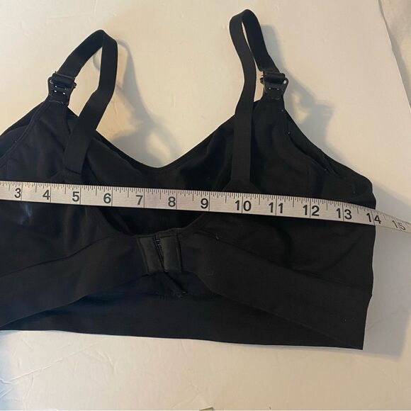 Isabel Maternity Nursing black breastfeeding bra no wire padded L - Picture 3 of 9
